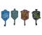 Harry Potter Hogwarts Houses Wall Hooks Storage Rack | Set of 4